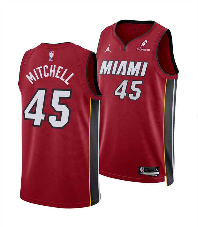 Men's Miami Heat #45 Davion Mitchell Red 2025 Statement Edition Swingman Stitched Jersey Dzhi,We sell and wholesale Men's Miami Heat #45 Davion Mitchell Red 2025 Statement Edition Swingman Stitched Jersey Dzhi on line form chian!
